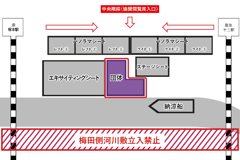 団体シート座席図
