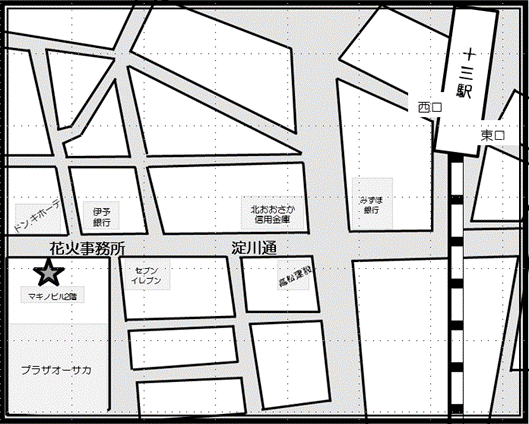 運営事務局の地図