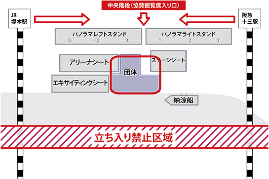 団体シート座席図