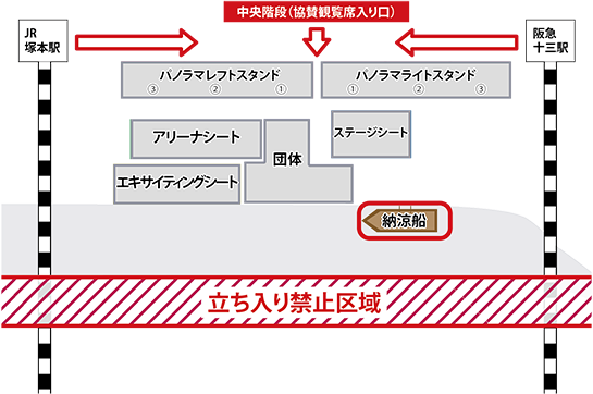 納涼船座席図