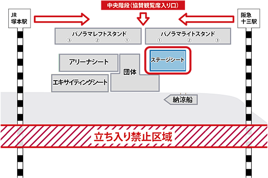 ステージシート座席図